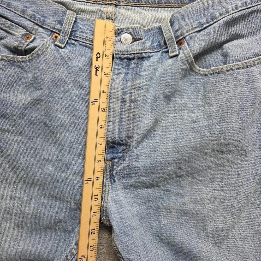 Levis‎ 505 Shorts Mens 36 Regular Straight Dad Jorts Mid Rise Light Wash Denim